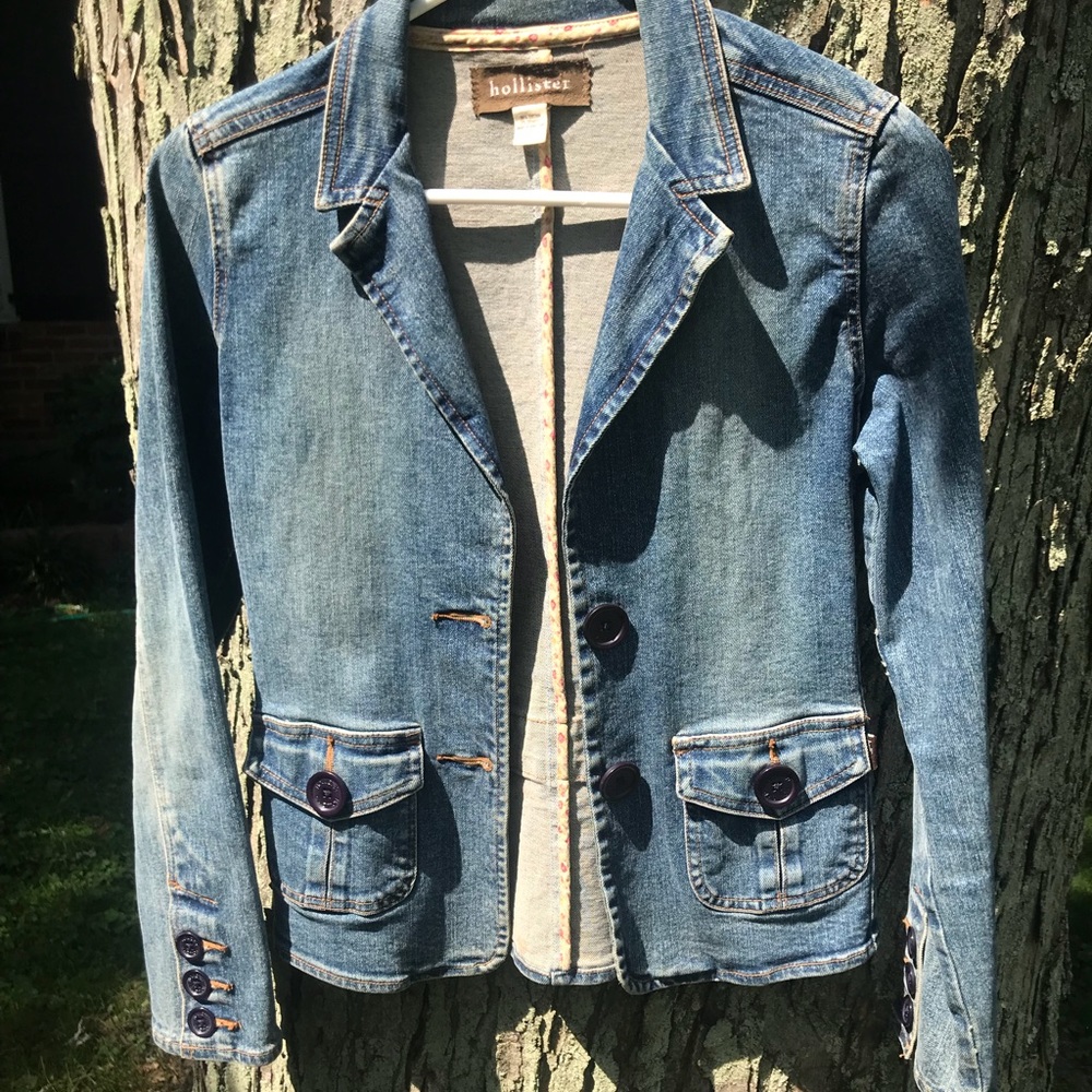 Hollister jean jacket Sz M